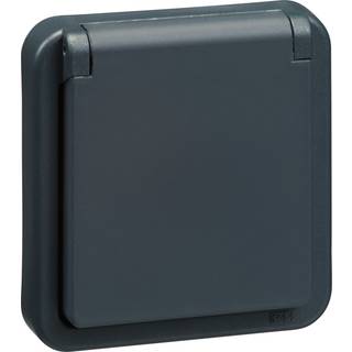 LK OPUS 74 Stikkontakt 2-pol med jord 1 modul, antracit