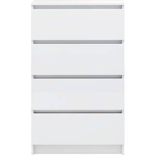 Skænk 60X35X98,5 Cm Konstrueret Træ - Hvid højglans