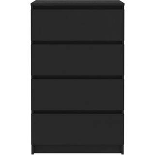 skænk 60x35x98,5 cm konstrueret træ sort