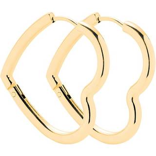 Leonardo 024911 Damen-Ohrringe Herz Creolen Lulu Goldfarben