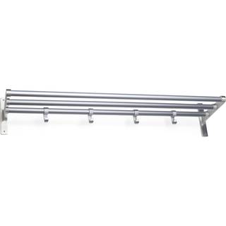 Habo Elegant hattehylde, alu/alu, 1000 mm