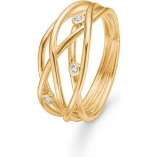 Mads Z Diamond Nest ring i 14 kt. guld med brillanter - Str. 54
