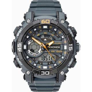 Sekonda 1349 Malvern Chronograph Dual Display Grey Resin Strap Watch - W31142