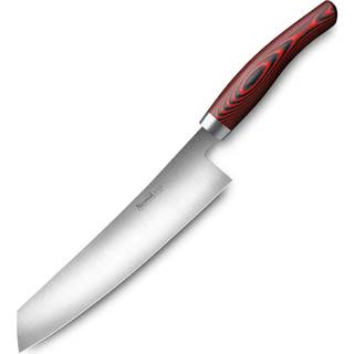 Nesmuk Soul Kochmesser 24 cm - Niobstahl - Griff Micarta rot - Braun,Silber