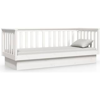 Daybed Uden Madras Massivt Fyrretræ - Hvid / 75 x 190 cm