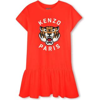 KENZO KIDS KENZO KIDS Red Short Sleeve Tiger Logo Dress