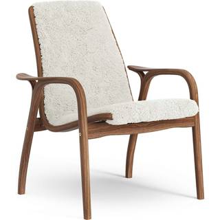 Swedese Laminett Lænestol Lakeret Valnød / Offwhite - Lænestole Fåreskind Off-White - 23101|V1251