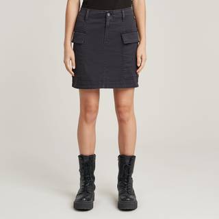 Cargo Mini Skirt - Grey - Women