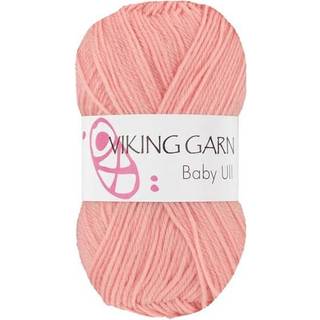 Viking Baby Ull 348 Abrikos Indhold: 100% Merino Superwash uld Vægt/længde: 50 g = ca. 175 meter Anbefalede pinde: 3 mm Strikkefasthed: 10 cm = 28 m Finvask, max 40°C / Brug aldrig skyllemiddel / Tørres fladt.
