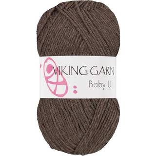 Viking Baby Ull 308 Brun Indhold: 100% Merino Superwash uld Vægt/længde: 50 g = ca. 175 meter Anbefalede pinde: 3 mm Strikkefasthed: 10 cm = 28 m Finvask, max 40°C / Brug aldrig skyllemiddel / Tørres fladt.