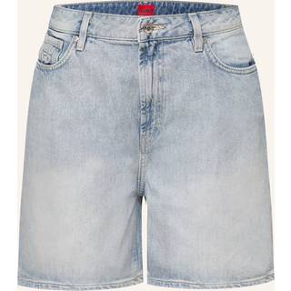 Shorts med regular fit og salt-og-peber-effekt