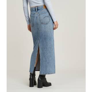 Viktoria Long Skirt - Medium blue - Women