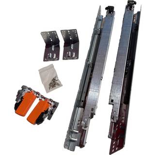 Blum tandem plus blumotion -skuffe -lysbilleder Komplet par med løbere 563H Låsenheder Bagmonteringsbeslag og skruer (til ansigtsramme eller ramm