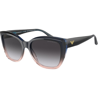 Emporio Armani Kvinde EA4198 59918G Solbriller Acetat Blå Grå Cat Eye Normal Skygge - Blå
