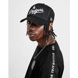New Era MLB LA Dodgers Trucker Cap, Black - One Size