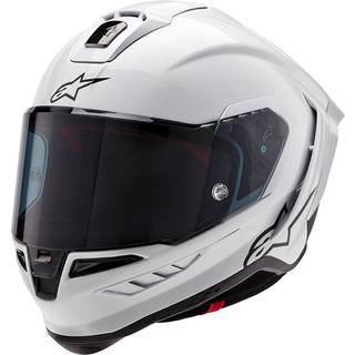 alpinestars S-R10 Solid Integralhjelm Karbon/Hvid M sort