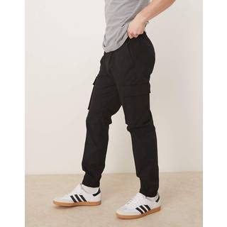 Skinny Ripstop Cargo Pants - Black - XL