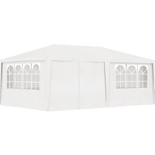 Festtelt Med Sidevægge 90 G/M² - Hvid / 4 x 6 m