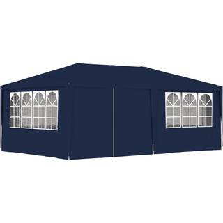 festtelt med sidevægge 4x6 m 90 g/m² blå