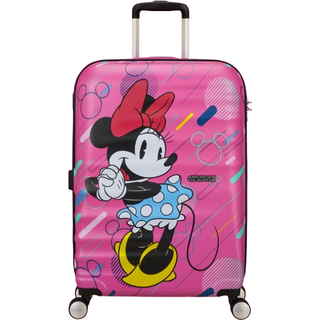 American Tourister Wavebreaker Disney Kuffert med 4 hjul lyserød