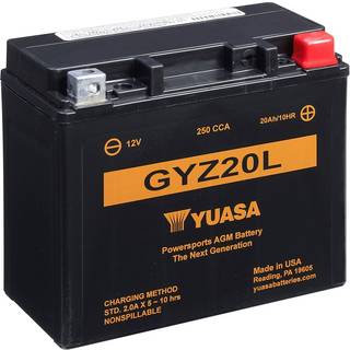 Yuasa GYZ20L 12V AGM Batteri til Motorcykel