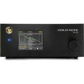 Gold Note PH-10 sort - Phono forforstærker til pladespiller, MM/MC, Justerbar impedans