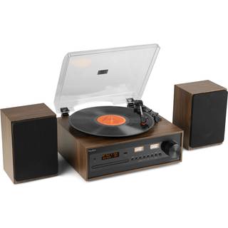 Boston Record Player Set with Speakers TILBUD NU