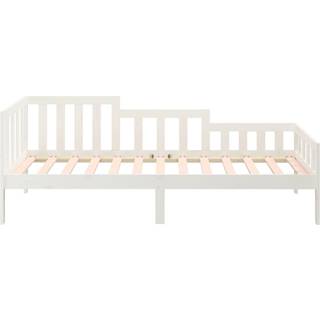 Daybed Massivt Fyrretræ Gyldenbrun - Hvid / 90 x 190 cm