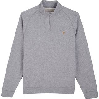 Farah Jim Quarter Zip Sweatshirt Grey