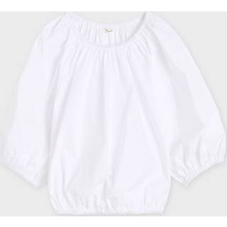 Lelow bluse i økologisk bomuld - Pure White - 40