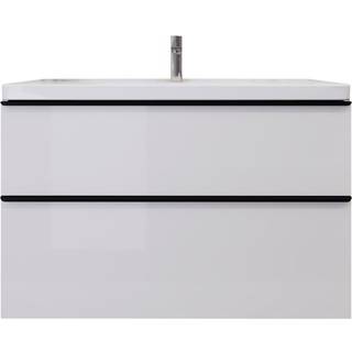Duravit D-Neo (skab+vask), hvid højglans, 2-skuffer, 1000 mm