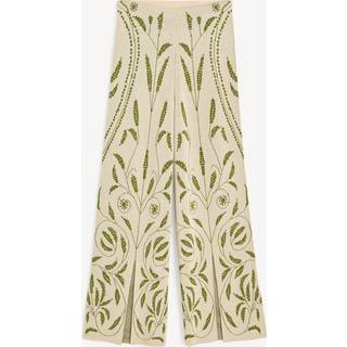 Jorith bukser med brede ben - Garden Jacquard - XXS