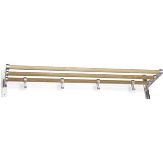 Habo Elegant Hattehylde Aluminium/eg, 600 mm