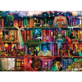 Buffalo Games - Aimee Stewart - Treasure Hunt Bookhelf - 1000 Piece Jigsaw Puzzle For Adults -Challenging Puzzle Perfekt til spilaftener - Færdig