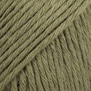 DROPS Cotton Light 12 Kakigrøn (Uni Colour) Indhold: 50% Bomuld, 50% Polyester Garngruppe: B (20 - 22 masker) / 8 ply / DK / worsted Vægt/længde: 50 g = ca. 105 meter Anbefalede pinde: 4 mm Strikkefasthed: 10 x 10 cm = 21 m x 28 p Finvask 40º / Tørres fladt.