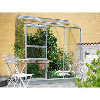 Vægdrivhus Glas Halls Altan, 1,33m², 0,69x1,94x1,82m, Aluminium