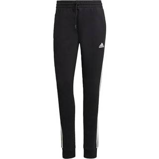 Essentials 3-Stripes French Terry Cuffed bukser - Black / White
