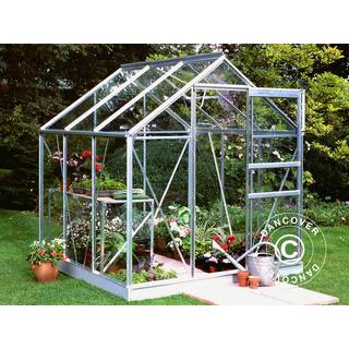 Drivhus Glas Halls Popular 5m², 1,93x2,57x1,95m, Aluminium