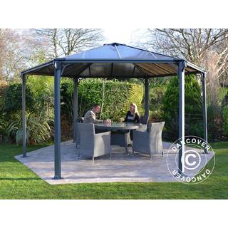Pavillon /Havepavillon Monaco, Palram/Canopia, 4,5x4,5m, Grå