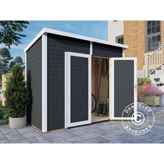 Redskabsskur Redskabsrum Haveskur i træ, Bertilo Timmo 2, 2,44x1,21x2,11m,2,95m²,Antracit