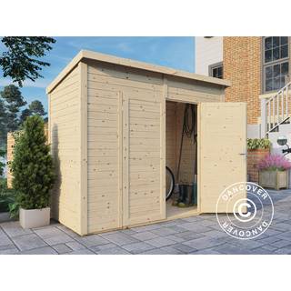 Redskabsskur Redskabsrum Haveskur i træ, Bertilo Timmo 2, 2,44x1,21x2,11m, 2,95m²