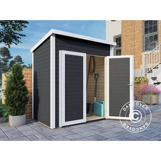 Redskabsskur Redskabsrum Haveskur i træ, Bertilo Timmo 1, 1,81x1,21x2,11m,2,19m²,Antracit