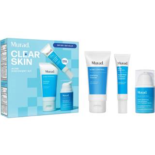 Acne Treatment Trial Kit - Salicylsyre og mandelsyre til klar hud - Oil Control Spot Treatment & Cleanser - Rejsestrrelse Hudpleje til acne-tilb