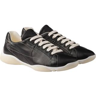 Black Leather America's Cup Sneakers - 7.5