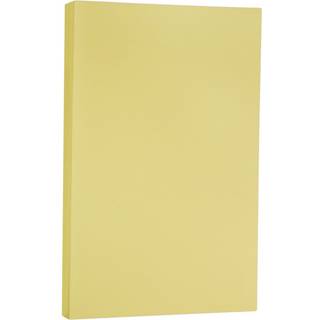 Jam Paper Legal Vellum Bristol 67lb Cardstock - 8,5 x 14 Coverstock - 147 GSM - Gul - 50 ark/pakke