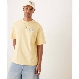 Logo Script Graphic Relaxed T-Shirt - Yellow - XXL