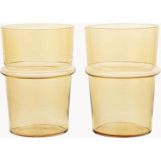 Ferm Living Boya drikkeglas højt 45 cl 2-pak Yellow
