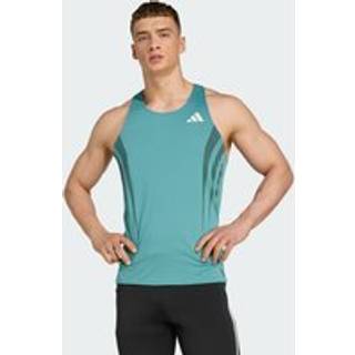 adidas Adizero Archive Running Singlet Løbeshirt Herrer størrelse L farve turkis