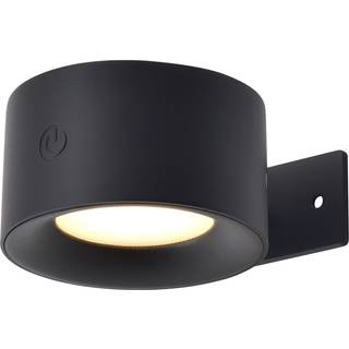 D'Lite Lucia Vægbelysning ABS Sort 1.5W lm - 830 Varm Hvid | IP54 - Solar med Sensor