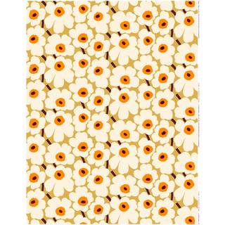 Marimekko Pieni Unikko stof bomuld Beige